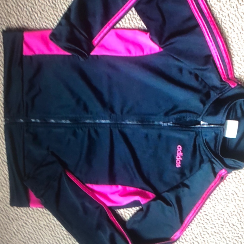 Adidas size large 14 zip up jacket
